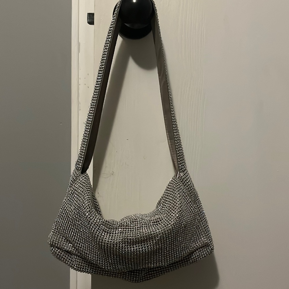 Silver/bling purse